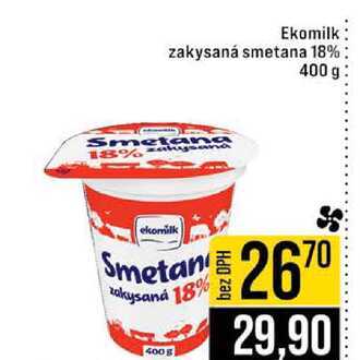 Ekomilk zakysaná smetana 18% 400 g