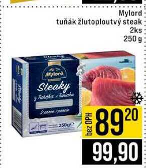 Mylord tuňák žlutoploutvý steak 2ks 250 g