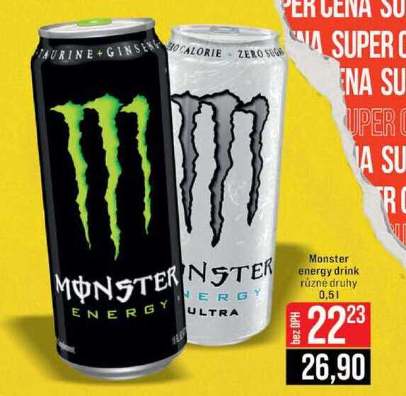 Monster energy drink různé druhy 0.5l