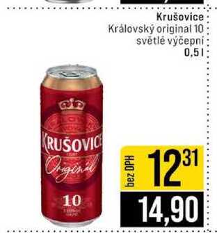 Krušovice Královský original 10 světlé výčepní 0,5l