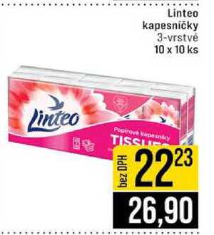 Linteo kapesničky 3-vrstvé 10 x 10 ks 