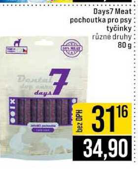 Days7 Meat pochoutka pro psy tyčinky různé druhy 80 g 
