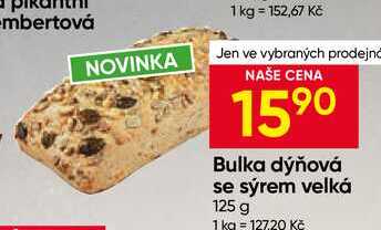 Bulka dýňová se sýrem velká 125 g