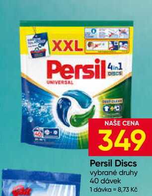 Persil Discs vybrané druhy 40 dávek 