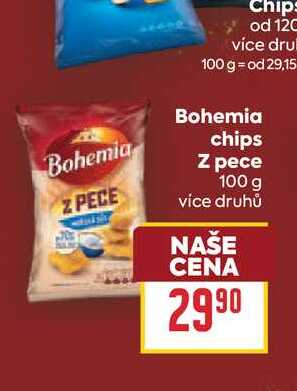Bohemia chips Z pece 100 g