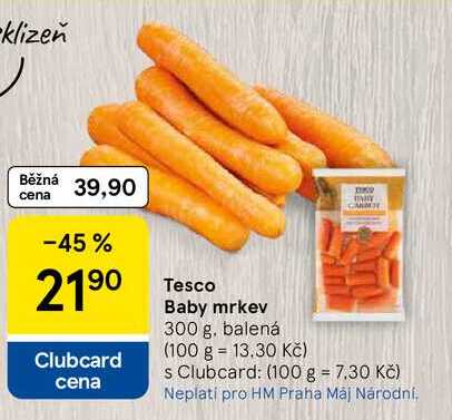 Tesco Baby mrkev, 300 g 
