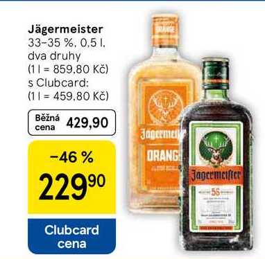 Jägermeister 33-35 %, 0,5 l