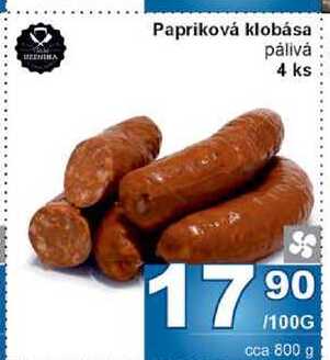 Papriková klobása pálivá 4 ks 