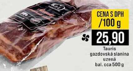 Tauris gazdovská slanina uzená bal. cca 500 g 100g