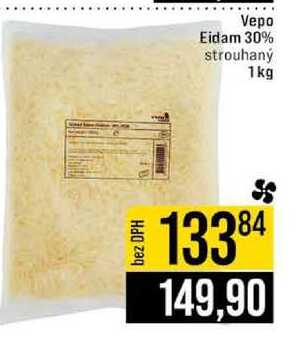 Vepo Eidam 30% strouhaný 1kg 