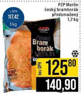 PZP Merlin český bramborák předsmažený 1,2 kg 