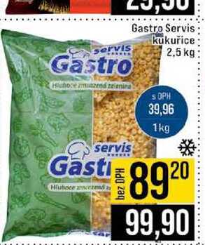 Gastro Servis kukuřice 2,5 kg 