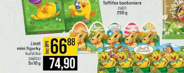 Lindt mini figurky kuřátka zajicci 5x10 g 