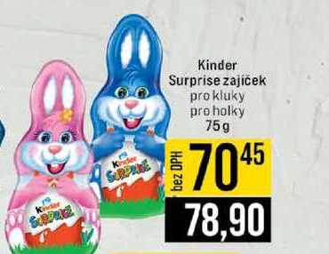 Kinder Surprise zajíček pro kluky pro holky 75g 