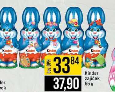 Kinder zajíček 55g 