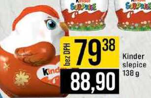 Kinder slepice 138 g 
