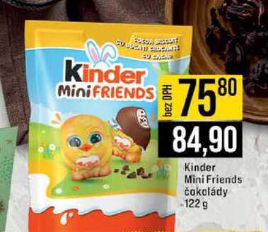 Kinder Mini Friends čokolády 122 g 