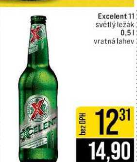 Excelent 11 světlý ležák 0,5l