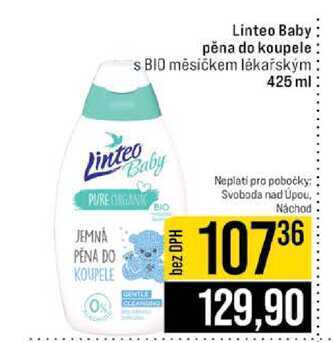 Linteo Baby pěna do koupele s BIO měsíčkem lékařským 425 ml 