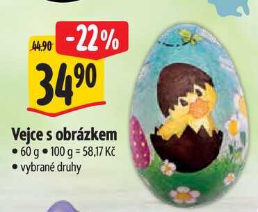 Vejce s obrázkem, 60 g