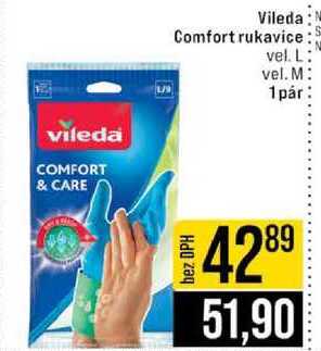 Vileda Comfort rukavice vel L vel M 1pár