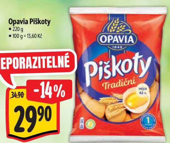 Opavia Piškoty, 220 g