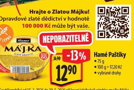Hamé Paštiky 75 g