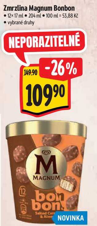 Zmrzlina Magnum Bonbon, 12x 17 ml