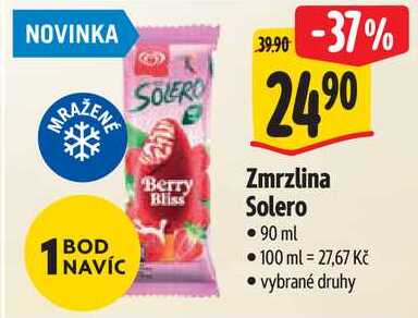 Zmrzlina Solero, 90 ml 