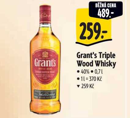  Grant's Triple Wood Whisky 0,7 l