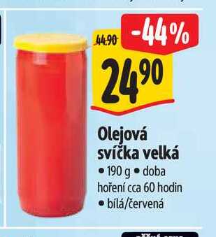 Olejová svíčka velká 190 g