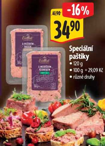 Speciální paštiky, 120 g
