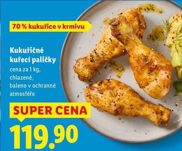 Kukuřičné kuřecí paličky, cena za 1 kg