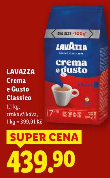 LAVAZZA Crema e Gusto Classico, 1,1 kg