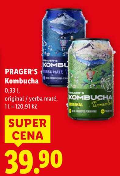 PRAGER'S Kombucha, 0,33 l