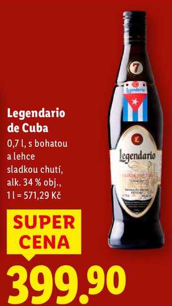 Legendario de Cuba, 0,7 l