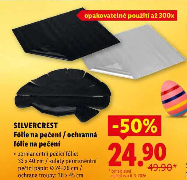 SILVERCREST Fólie na pečení/ochranná fólie na pečení 