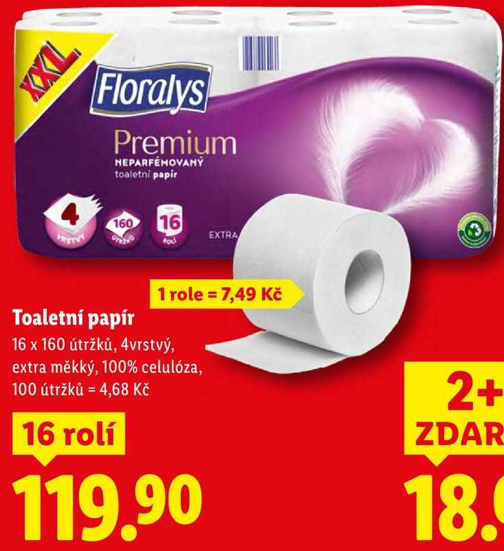 Toaletní papír, 16 rolí