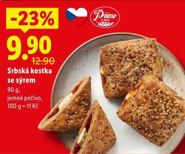 Srbská kostka se sýrem, 90 g