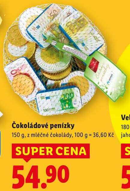Čokoládové penízky, 150 g