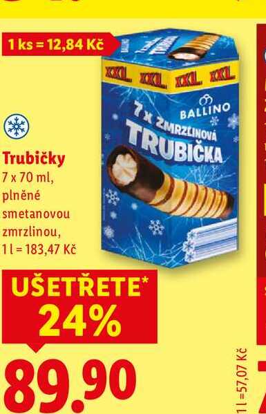 Trubičky, 7x 70 ml
