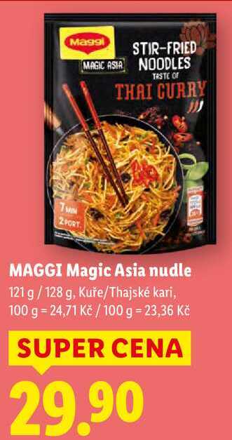 MAGGI Magic Asia nudle, 121 g/128 g