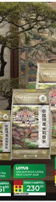 Lotus  jasmínová rýže 4,5kg