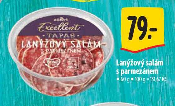 Lanýžový salám s parmezánem 60 g 