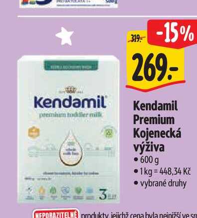 Kendamil Premium Kojenecká výživa 600 g
