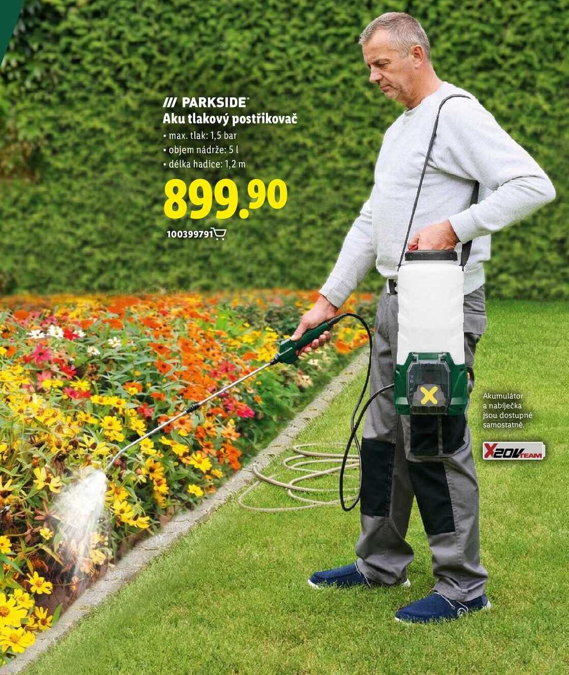 PARKSIDE Aku tlakový postřikovač 