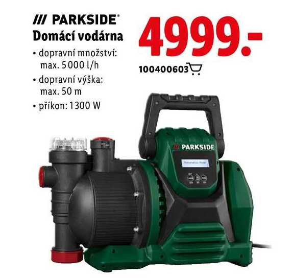 PARKSIDE Domácí vodárna