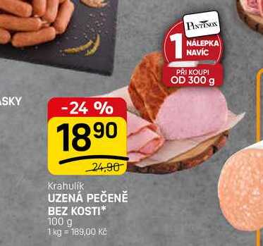 UZENÁ PEČENĚ BEZ KOSTI 100 g