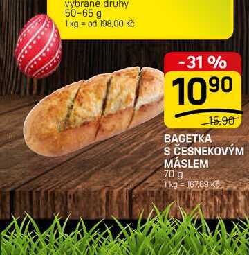 BAGETKA S ČESNEKOVÝM MÁSLEM 70 g