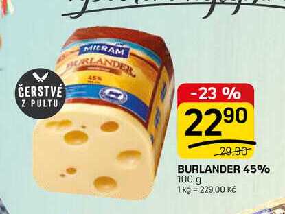 BURLANDER 45% 100 g